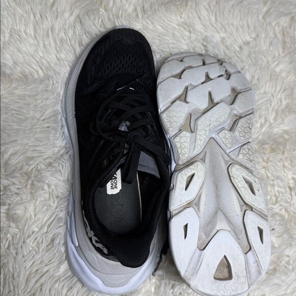 Hoka Black and White Athletic Sneakers - Picture 4 of 5